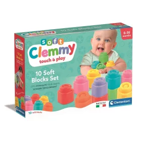   Šareni set mekih građevinskih kocki Clemmy od 10 komada Clementoni