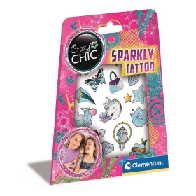 Crazy Chic Glitzer-Tattoo Clementoni