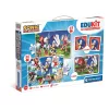 Sonic the Hedgehog Charaktere 4 in 1 Spielzeugkollektion Clementoni