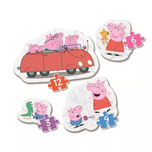 Puzzle v tvare bábiky Prasiatka Peppy - Moje prvé Clementoni