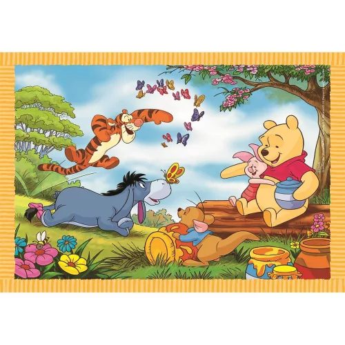 Disney Winnie Puuh Fun Days Forever 4-in-1-Puzzle von Clementoni