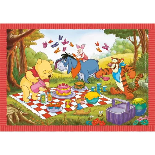 Disney Winnie Puuh Fun Days Forever 4-in-1-Puzzle von Clementoni