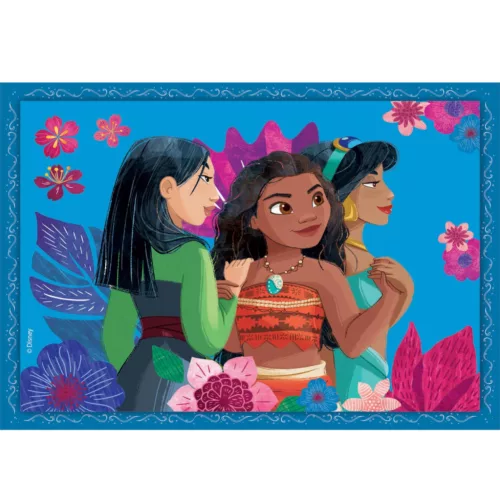 Rozmarné puzzle 4 v 1 od Disney princezien Clementoni