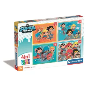 Puzzle DC Super Hero Mini-mates 4 v 1 od Clementoni