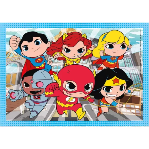Puzzle DC Super Hero Mini-mates 4 v 1 od Clementoni