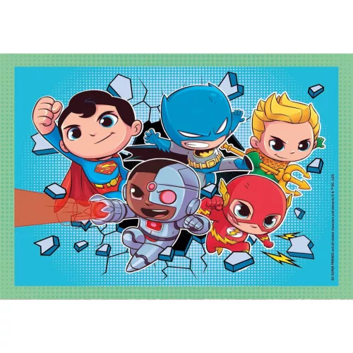 Puzzle DC Super Hero Mini-mates 4 v 1 od Clementoni