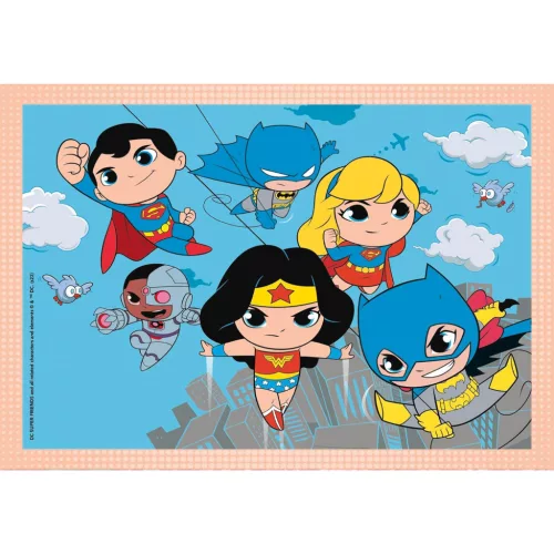Puzzle DC Super Hero Mini-mates 4 v 1 od Clementoni