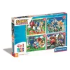 Puzzle Sonic the Hedgehog Save the Day 4 v 1 Clementoni