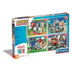 Puzzle Sonic the Hedgehog Save the Day 4 v 1 Clementoni