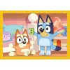 Bluey Play All Day 4 v 1 puzzle Clementoni