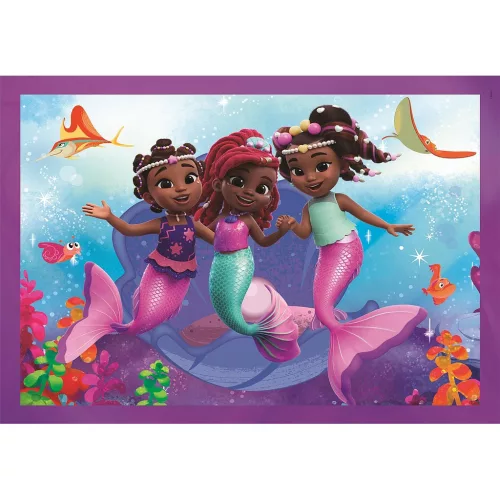 Disney princezná Junior Ariel 4 v 1 puzzle Clementoni