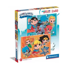 Puzzle DC Super Hero Mini Friends 2x60 dielikov Clementoni