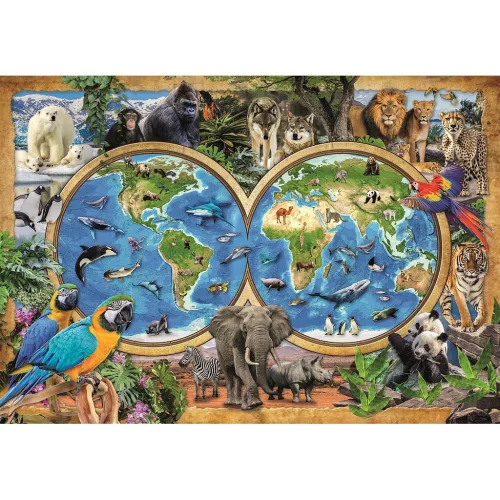 Svet zvierat Wonderful World 300 dielikov puzzle Clementoni