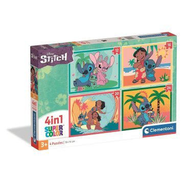   Disney Lilo és Stitch, A csillagkutya 4 az 1-ben puzzle Clementoni