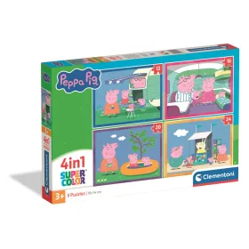 Peppa Pig Abenteuer 4-in-1-Puzzle Clementoni