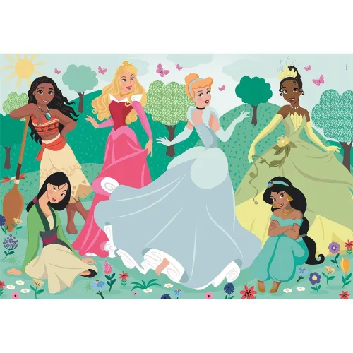 Disney Princezné vonku 104-dielne maxi puzzle Clementoni