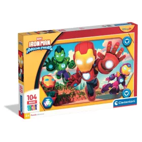   Iron Man und sein Superteam Hero Squad – 104-teiliges Maxi-Puzzle von Clementoni