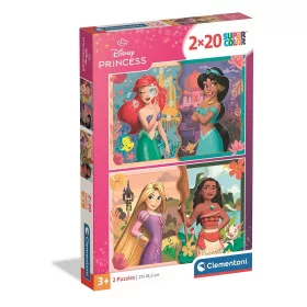   Puzzle Disney princezné Kráľovské cesty 2x20 dielikov Clementoni