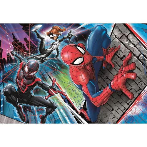 Spider-Man Trio v akcii 24-dielne maxi puzzle Clementoni