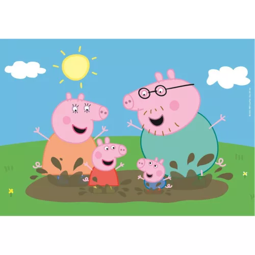 Puzzle Prasiatko Peppa Deň voľna 2x20 dielikov Clementoni