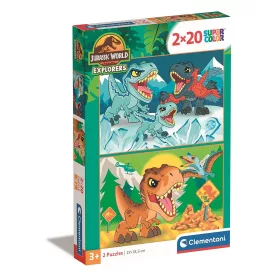 Dinosaurier-Forscher 2x20-teiliges Puzzle von Clementoni