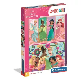   Puzzle Clementoni s Disney princeznami a Záhradnou párty 2x60 dielikov