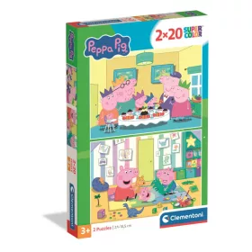 Peppa Pig Party Time 2x20-teiliges Puzzle von Clementoni