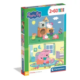 Peppa Pig Familienspaß 2x60-teiliges Puzzle Clementoni