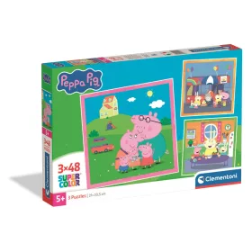 Peppa Pig Familie 3x48-teiliges Puzzle von Clementoni