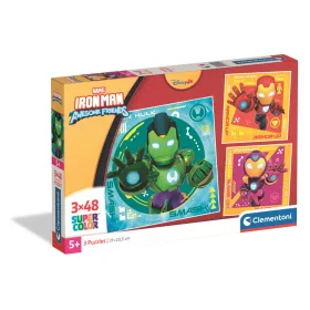   Iron Man und sein Superteam Hero Squad 3x48-teiliges Puzzle von Clementoni