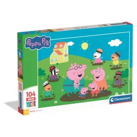   Peppa Pig Matschpfütze 104-teiliges Maxi-Puzzle von Clementoni