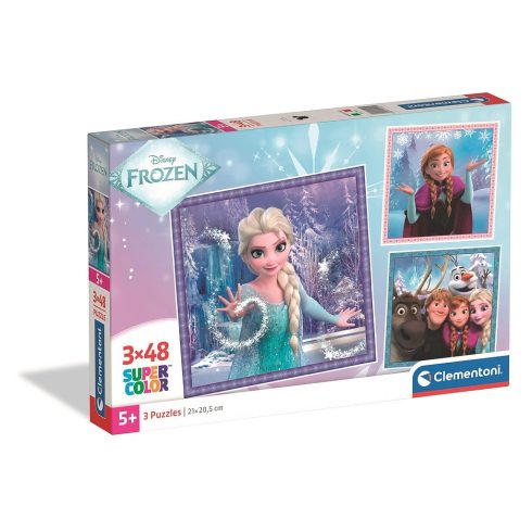 Disney Jégvarázs 3x48 db-os puzzle Clementoni