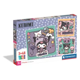 Hello Kitty Kuromi 3x48-teiliges Puzzle von Clementoni