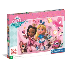  Disney Alice im Wunderland Süßwarenladen Fergie 104-teiliges Puzzle Clementoni