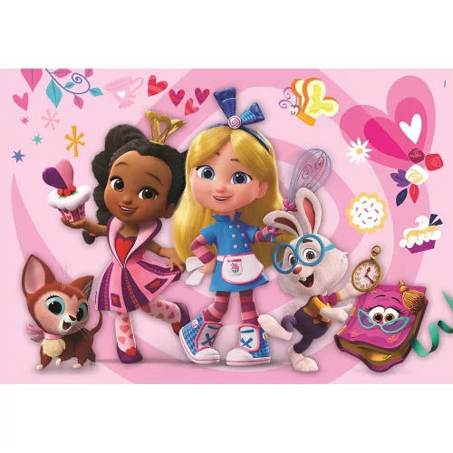 Disney Alica v krajine zázrakov Sladkosti Fergie 104-dielne puzzle Clementoni