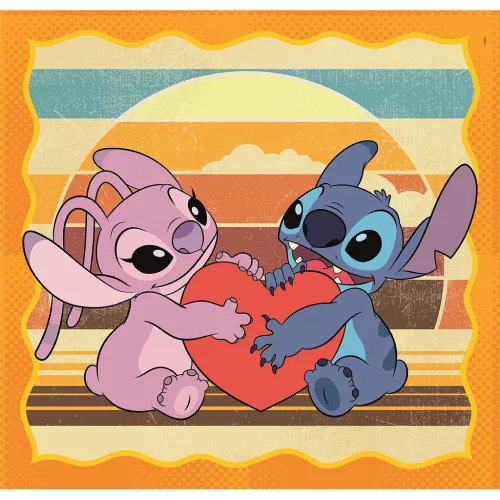 Disney Lilo a Stitch, Hviezdny pes Západ slnka 3x48 dielikov puzzle Clementoni