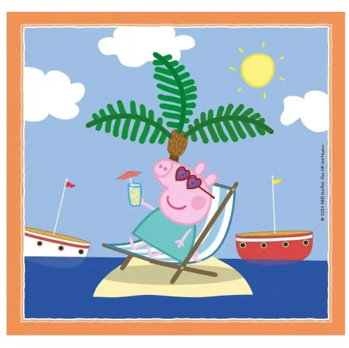 Clementoni Puzzle Prasiatko Peppa Relaxačné 3x48 dielikov