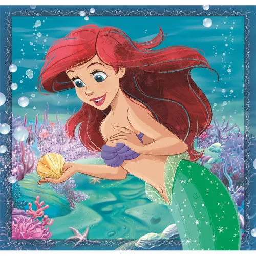 Puzzle Clementoni s Ariel a Disney princeznami 3x48 dielikov