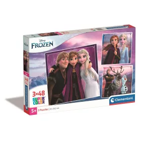   Puzzle Disney Ľadové kráľovstvo, list, 3x48 dielikov, Clementoni