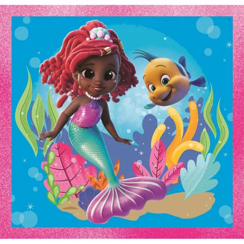 Puzzle Disney Princezná Junior Ariel 3x48 dielikov Clementoni