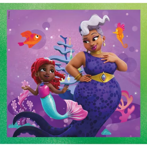 Puzzle Disney Princezná Junior Ariel 3x48 dielikov Clementoni
