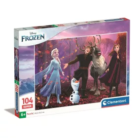   Puzzle Disney Ľadové kráľovstvo Spievajúca 104-dielna Clementoni
