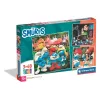 Hupikék törpikék Village 3x48 db-os puzzle Clementoni
