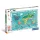 60-dielne maxi puzzle Mapa divokej zveri Clementoni