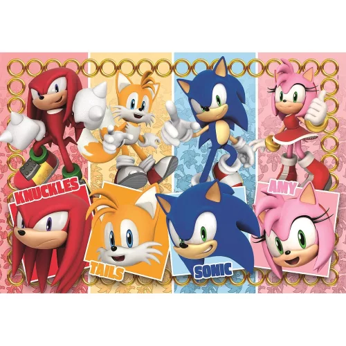 60-dielne maxi puzzle s postavičkami Sonica od Clementoni