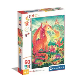Puzzle Dračia rodina, 60 dielikov, Clementoni