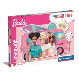 Barbie Auto 104-teiliges Formenpuzzle Clementoni