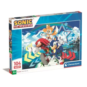 Puzzle Sonic the Hedgehog Star, 104 dielikov, Clementoni