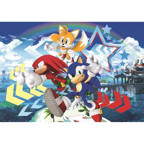 Puzzle Sonic the Hedgehog Star, 104 dielikov, Clementoni