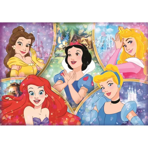 Puzzle Disney Princezné a ich vlastné kráľovstvá, 180 dielikov, Clementoni